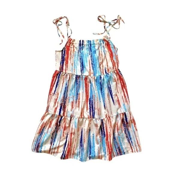 Emery Rose Brush Print Dress - Picture 1 of 4